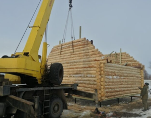 сборка сруба дома